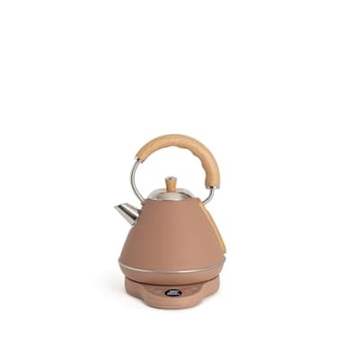 CREATE/KETTLE RETRO PRO/Bouilloire électrique 1 L avec contrôle de température moka/Système d’arrêt automatique, ébullition rapide, base antidérapante, panneau transparent, 1200W