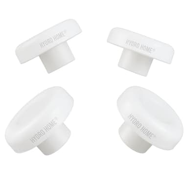 Hydro Home Kit de pare-chocs en plastique 4 pièces pour abattant de WC durables dans le temps, montage bricolage, design élégant, production italienne, idéal pour un usage privé et des entreprises