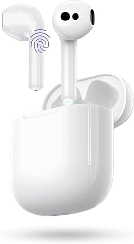 Ecouteurs Bluetooth sans Fil, Oreillette Bluetooth 5.3 Ecouteurs avec 4 ENC Réduction Mic, 50H Récréation Hi-FI Son Stéréo Écouteurs, IP7 Etanche Contrôle Tactile Casque pour iPhone Android Galaxy