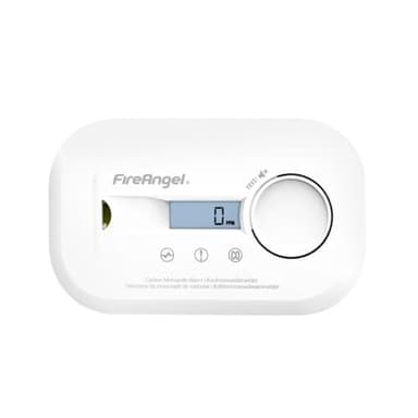 FireAngel FA6812 Détecteur de Monoxyde de Carbone Numérique à Écran LCD avec Durée de Vie de 10 Ans, Portable, pour Maison, Voyages, Caravanes