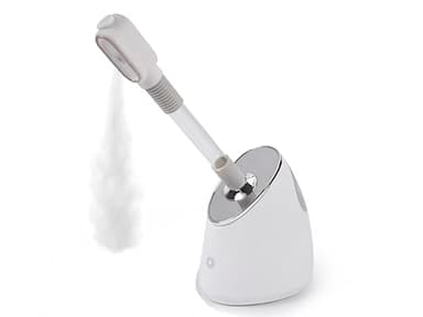QraraZL Vaporisateur facial extensible, humidificateur à chaud pour un nettoyage en profondeur de la peau, Vaporisateur facial nano ionique pour le spa facial, Arroseur rotatif à 360 degrés