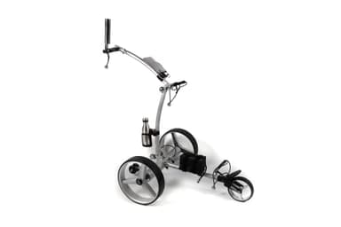 GolfTed Chariot de Golf électrique léger en Aluminium GT-AR avec TÉLÉCOMMANDE (Pliable, 12 accesoires)