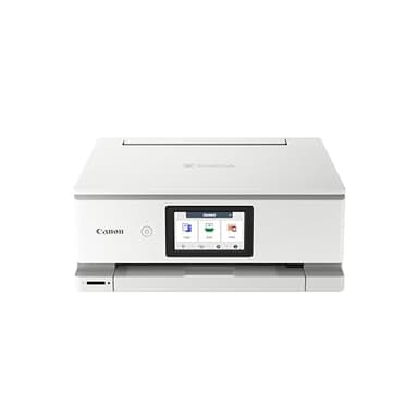 Canon PIXMA TS8751 PIXMA TS8750 Imprimante Photo et bureautique Multifonction Copie Jet d'encre Couleur WiFi Recto-Verso et Scanner, 6 Cartouches séparées, Blanc