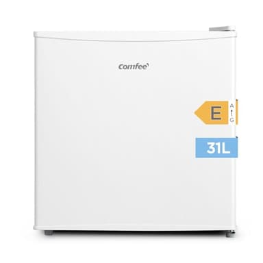 COMFEE' RCU40WH2(E) 31L Mini Congélateur, Porte Réversible, 4 Étoiles, Silencieux, pratique dans le Bureau, l'Hôtel et la Maison, Blanc