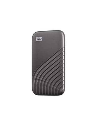 WD My Passport SSD 500 Go Disque SSD Externe, Portable SSD, des vitesses allant jusqu'à 1050 Mo/s en lecture, 1000 Mo/s en écriture, USB-C, Compatibilité avec PC, Xbox et Playstation, Gris sidéral
