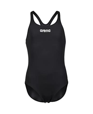 Arena Solid Swim Pro Team Maillot de Bain Une Pièce Fille, Séchage Rapide, Maillot de Bain Sportif en Tissu Arena MaxLife Eco avec Résistance Maximale au Chlore et Protection UV UPF 50+