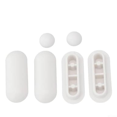 Lot de 6 tampons pour abattant de WC - Pour abattant de WC et protection de cuvette - LDPE/pour amortisseurs EVA