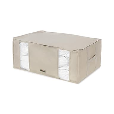 Compactor - Housse de rangement sous vide - Taille XXL très grande capacité - Coloris beige - Compression couettes oreillers vêtements - Rangement armoire