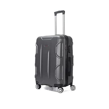 TROLLEY ADC - Valise Cabine 55x34x23 - Rigide, Légère 2,5 Kg - 39 litres - 4 Doubles Roues Silencieuses - Maniable, Pratique et Étanche - Collection Palace Superfly - Gris Anthracite