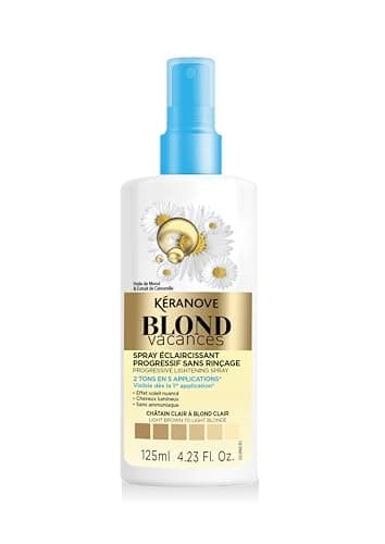 Kéranove - Spray Eclaircissant 2 Tons Progressifs Blond Lumineux au Monoï - sans Ammoniaque - 125ml