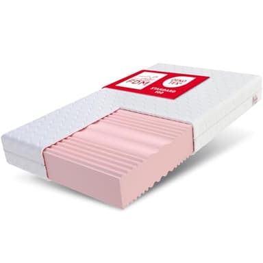 FDM Comfort Duo Max Plus Matelas 200x200 cm Mousse à Mémoire de Forme Épaisseur 24 cm Fermeté H3 et H4 Matelas à Deux Faces 7 Zones de Confort Housse Lavable Oeko-TEX Hypoallergénique