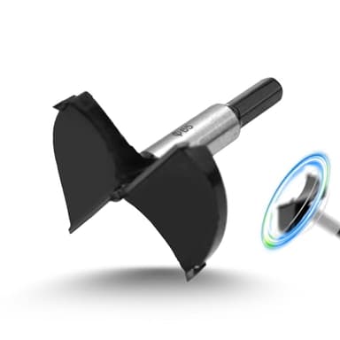 Mèche Forstner 65mm Foret à Bois en Alliage de Qualité Supérieure avec Queue Ronde Pour Perçage Dans Le Bois,Plastique,Contreplaqué