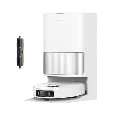 dreame L40 Ultra AE Robot Aspirateur et Serpillière Autonome, 19 000 Pa Aspiration Puissante, Nettoyage Sec-Humide, Dock Tout-en-1 Vidange Automatique, 2 Brosses Incluses