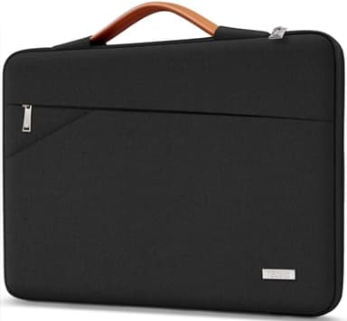 TECOOL 14 Pouces Housse Ordinateur Portable Pochette PC Portable Étanche pour 14 Pouces HP Lenovo Dell Acer ASUS Chromebook Notebook, Housse 15,3 Pouces MacBook Air M2 M3 M4(2023-2025), Noir