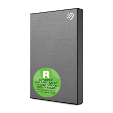 Seagate One Touch 1To, Disque Dur Externe Portable, chiffrement matériel par mot de passe, PC, Notebook & Mac, USB 3.0, Space Gray, Services Rescue inclus (STKY1000404)