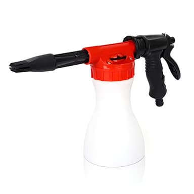 GALAXYER Mousse Gun, Pistolet de pulvérisation réglable de 900 ML connecté au Tuyau d'arrosage Universel, Pistolet de pulvérisation pour Voiture, Nettoyage de Maison, arrosage de Jardin