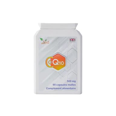 VED CoQ10 500 mg | Coenzyme Q10 | Force maximale | Coenzyme d'ubiquinone naturellement fermentée | Formule naturelle supérieure | 500 mg 90 gélules.