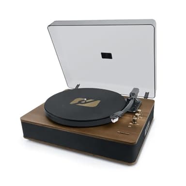 BMI Platine Vinyle Muse MT-106 BT, 3 Vitesses 33/45/78 Tours, Stéréo 2x5W - Bluetooth, Port USB pour la Lecture et l'encodage