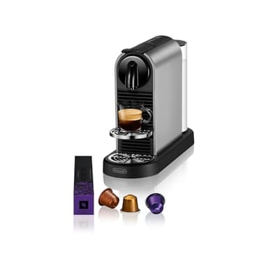 De'Longhi Nespresso CitiZ Platinum EN220.T, Machine à Café à Capsules, Machine à Café Monodose, 4 Tailles de Tasse, 19 Bars de Pression, 1260W, Titane