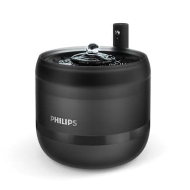 Philips Fontaine à Eau pour Chats Intelligente - Bol Anti-Déversement, Surveillance Niveau d'eau, Activation par Mouvement, Filtration 4 Niveaux, Capacité 2.2L, Facile à Nettoyer (PAW3210/02)