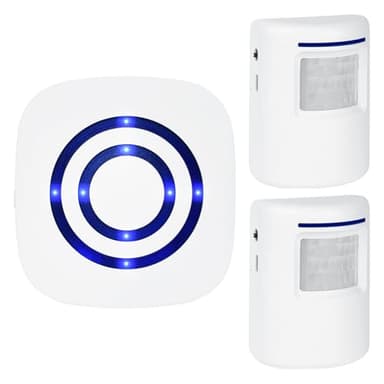 Détecteur de passage sans fil avec sonnette, détecteur de mouvement avec alarme, détecteur de mouvement sans fil, détecteur de passage sans fil, Sonnette de prise avec 36 mélodies, sans fil