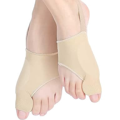 AOOTUERL 2 pièces élastique et doux Hallux Valgus Hammer Toe Protection Chaussettes Universelle Ecarteur d'Orteils en Silicone