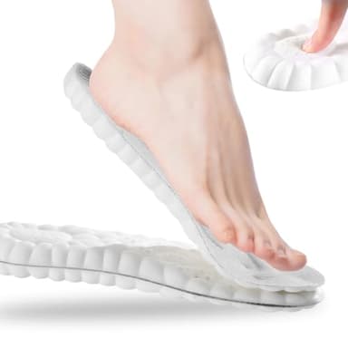 Semelles orthopédiques en mousse à mémoire de forme, massage confortable, semelles intérieures amortissantes pour homme et femme pour le sport et la vie quotidienne, respirantes, douces, 43-44