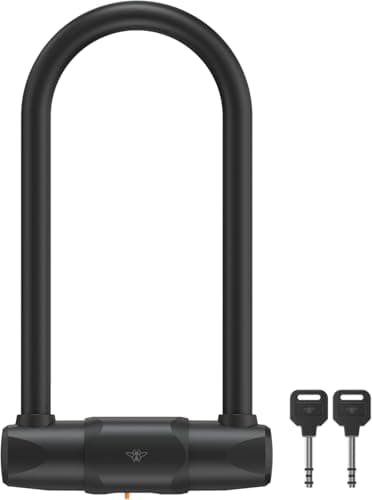 CASR Antivol U XL - Cadenas à Clé Certifié FUB 2 Roues - Acier Trempé Robuste Anti-Corrosion - Universel Vélo, Moto, Trottinette électrique - Protection Haute Sécurité