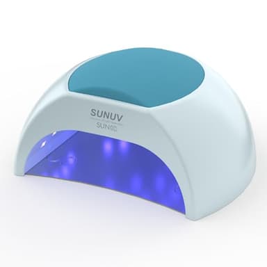 SUNUV Lampe UV Gel,LED Ongle, Lampe UV LED Sèche Ongles, Séchage Rapide, 4 Minuterie et Capteur Automatique, Idéale pour Vernis Gel et Manucure à Domicile SUN2C Blue