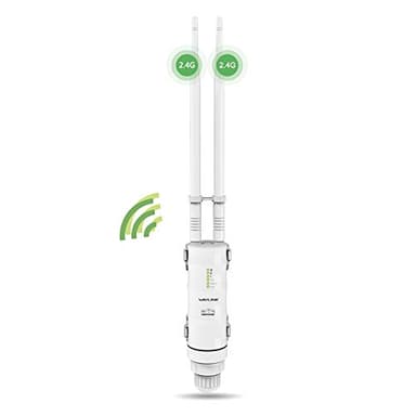 Repeteur WiFi Exterieur Puissant avec Antenne WiFi Longue Portée - Amplificateur Wavlink N300 2.4G- Outdoor Poe Répéteur WiFi Extérieur- Idéal pour Les Grands Espaces éloignés