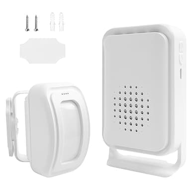 Detecteur de Passage, Alarme Detecteur de Mouvement, Alarme Detecteur Exterieur sans Fil, Sonnette Entrée Magasin, Alarme Maison sans Fil, Alarme Porte