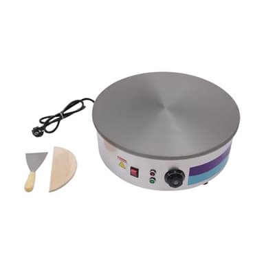 Crêpière, 220V SX-450P 45 cm Plaque Crêpière, Professionnelle Crêpière Pour crêpes, pancakes, omelettes, jambon palaté