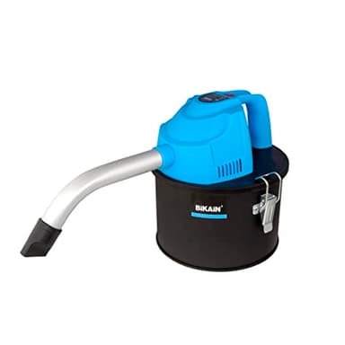 Aspirateur à Cendres Portable pour Pellets - Design Compact - Puissance 600W et Capacité 4L - Système de Nettoyage par Filtre HEPA - Cuve en Acier Inoxydable - Nettoyage Cheminées et Pellets - Bikain