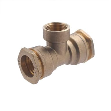 Raccord PE Laiton Té Ø25 - Femelle au centre 20x27 (3/4) NOYON & THIEBAULT