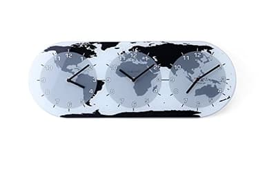 NeXtime 8108 Mondial Horloge Verre Multicolore 50,0 x 18,6 x 3,6 cm