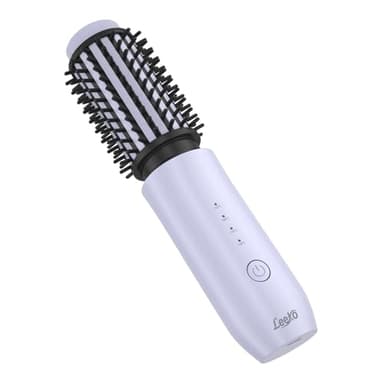 NeuWee Mini brosse à friser sans fil 3 en 1 avec 4 températures, fer à friser chauffant d'extérieur et fer à lisser de voyage, 7000 mAh rechargeable par USB (violet)