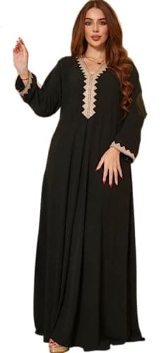 Djellaba Femme qualité Premium - Caftan 1 pièce - Sublime djellaba Portable comme Une Abaya Femme - M