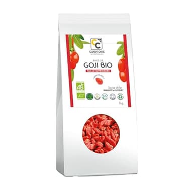 COMPTOIRS ET COMPAGNIES - Baies de Goji Bio - Naturellement Source de Fer - Immunité et Fatigue - 1 kg
