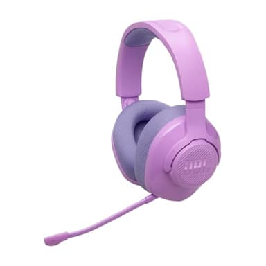 JBL Quantum 360 Casque gaming circum-auriculaire sans fil, double connexion 2,4 GHz et Bluetooth, autonomie 22 h, micro amovible, compatible avec plusieurs plateformes, violet