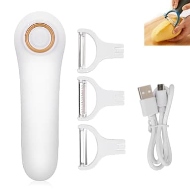 Éplucheur électrique de pommes de terre, éplucheur électrique de fruits et légumes, éplucheur de julienne en acier inoxydable