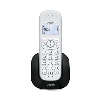 VTech CS1500 Téléphone sans Fil DECT à Double Charge avec Blocage d'appel, Identification de l'appelant/Appel en Attente, Haut-Parleur Mains Libres, écran et Clavier rétroéclairés