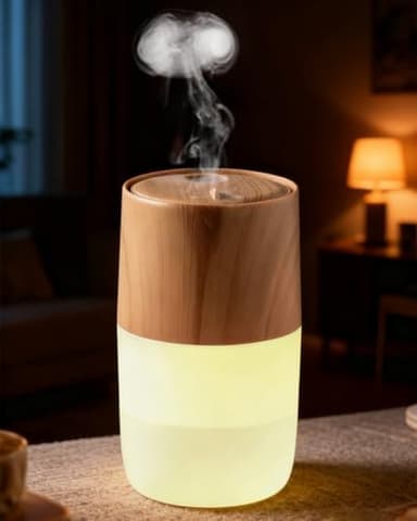 300 ML Diffuseur d’Arômes à Méduse, Diffuseur Huiles Essentielles avec Brume Méduse, Arrêt Automatique, Lumière LED 7 Couleurs, Humidificateur Silencieux pour Maison et Bureau
