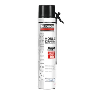 Rubson – Mousse Expansive Isolation Thermique & Phonique (aérosol de 750 ml) – Mousse polyuréthanne mono-composant et multi-matériaux – Isolante blanche à structure cellulaire extra-fine
