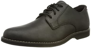 Timberland Homme Woodhull LTHR Ox Basic Plat Oxford, Black Full Grain, 45 EU