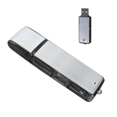 Mini enregistreur Vocal numérique 16G – Podazz Sound activé capacité de 90 Heures boîtier en métal Rechargeable par USB enregistreur sonore pour conférences réunions