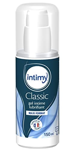 INTIMY - Gel Lubrifiant Intime Classic - 150 mL - MAXI FORMAT - Formulé à base d'eau - Sans parfum - Sensation Douceur - Compatible avec les Préservatifs - Fabriqué en France