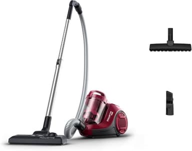 Rowenta Swift Power Cyclonic Aspirateur sans sac, Capacité 1,2 L, Haute performance, Moteur basse consommation, Compact, Brosse parquet RO2933EA, Bordeaux