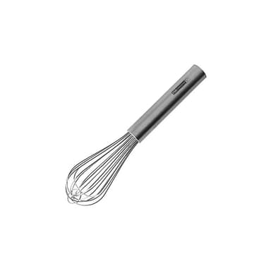 FM Professional 21886 Fouet, Fouet cuisine, Fouet inox, Fouet professionnel, Ustensile de cuisine, Acier inoxydable, Argenté, 25 cm