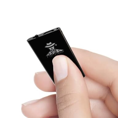 T10-PASS – Micro espion - mini enregistreur vocal discret, ultra-compact (4 × 2 cm X 5 mm) - Fonctionnement silencieux, sans bip ni LED - Réunions, voiture, contextes professionnels – Marque française