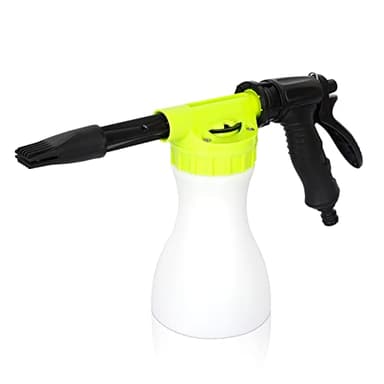 GALAXYER Mousse Gun, Pistolet de pulvérisation réglable de 900 ML connecté au Tuyau d'arrosage Universel, Pistolet de pulvérisation pour Voiture, Nettoyage de Maison, arrosage de Jardin